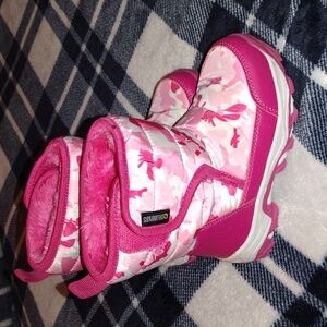 Dreampairs Kids' Pink Camo Boots